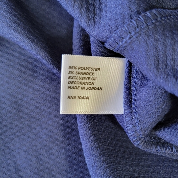 Lady Hagen Navy Blue Quarter Zip Contrast Collar Lightweight Golf Pullover XL - Picture 7 of 10